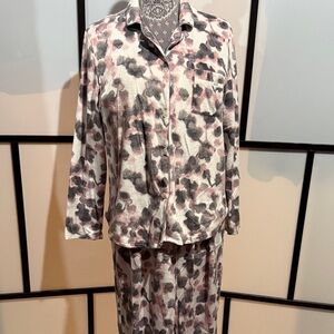 DKNY Pink and Gray Pajama Set